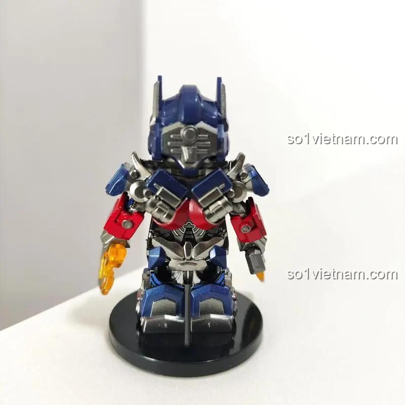 Ảnh review bộ đồ chơi Optimus Prime BrickMan BM001, chi tiết mặt sau, chất lượng đảm bảo, giá tốt cho bé trai.