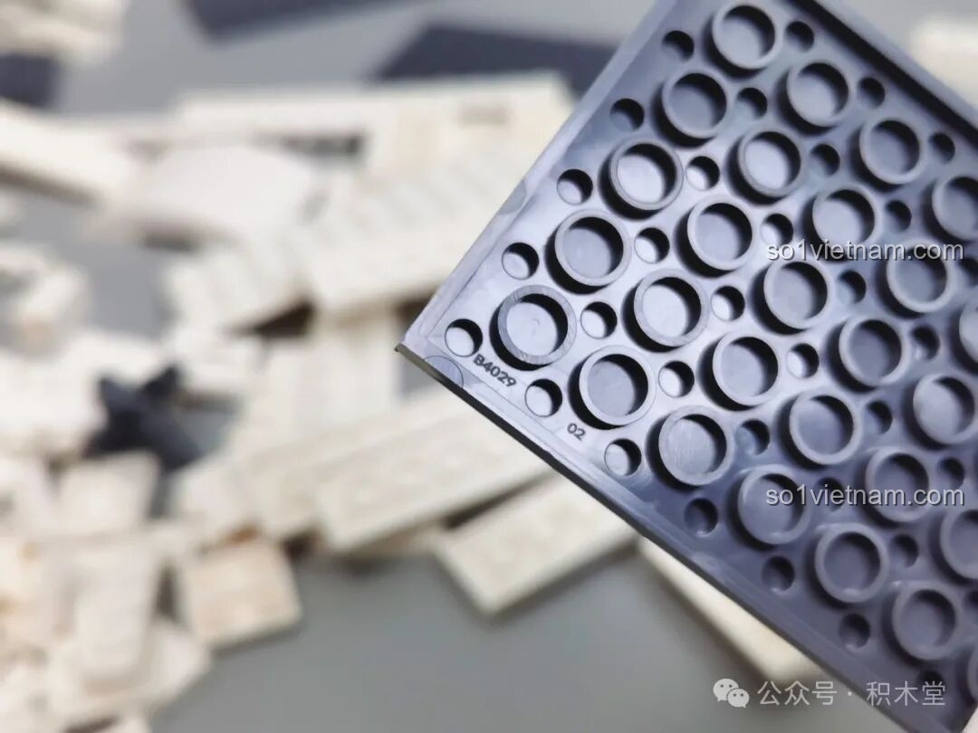 Cận cảnh mặt dưới của một mảnh ghép