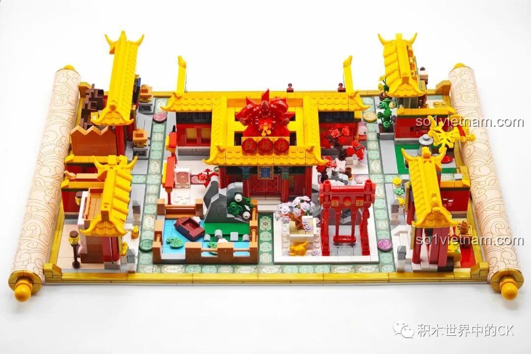 Cận cảnh bàn thờ trong bộ đồ chơi Wekki 518001.