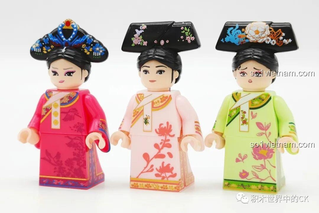 Cận cảnh giường ngủ trong cảm nhận Wekki 518 001 Bộ xếp hình Chân Hoàn Truyện.