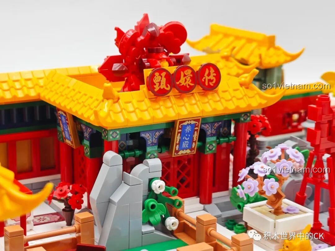 Cận cảnh hòn non bộ trong bộ lắp ghép Board Game Chân Hoàn Truyện: Xuất Phát Nương Nương.