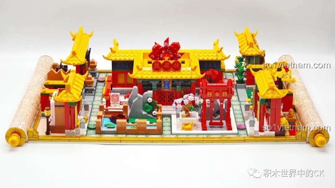 Cận cảnh sân vườn trong bộ lắp ghép Board Game Chân Hoàn Truyện: Xuất Phát Nương Nương.