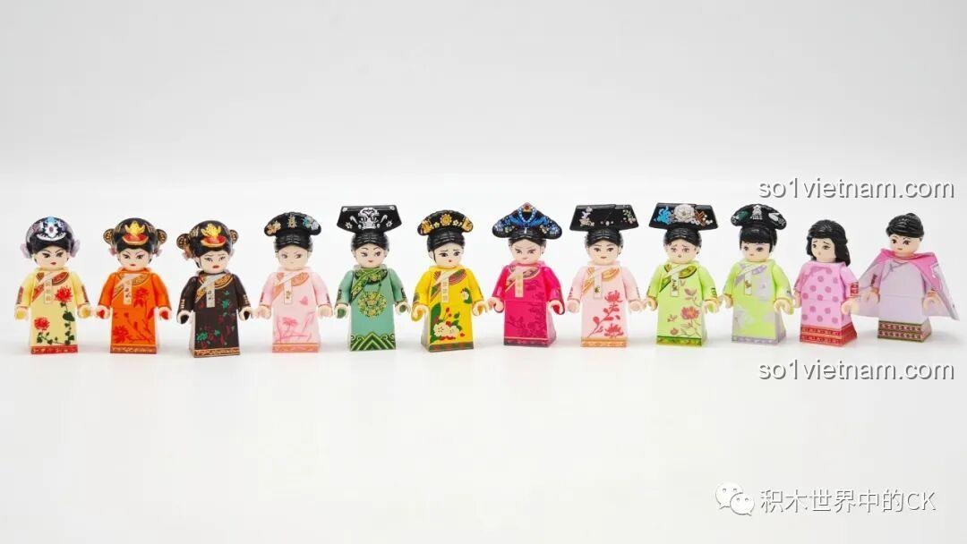 Góc nhìn chéo mô hình cung điện Wekki 518001 Chân Hoàn Truyện.