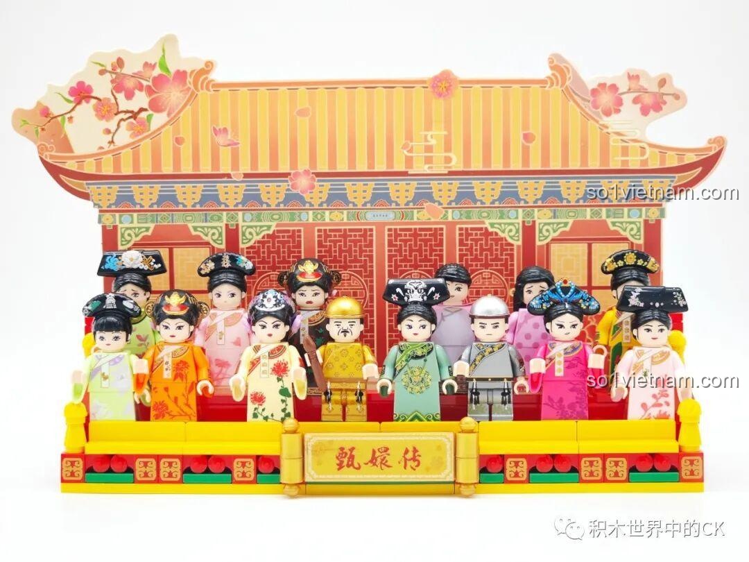 Minifigure màu xám trong bộ đồ chơi Wekki 518001.