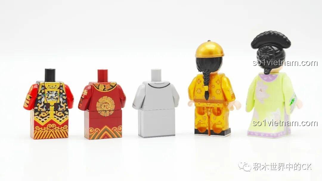 Các minifigures nữ đầu tiên trong Board Game Chân Hoàn Truyện 8001.