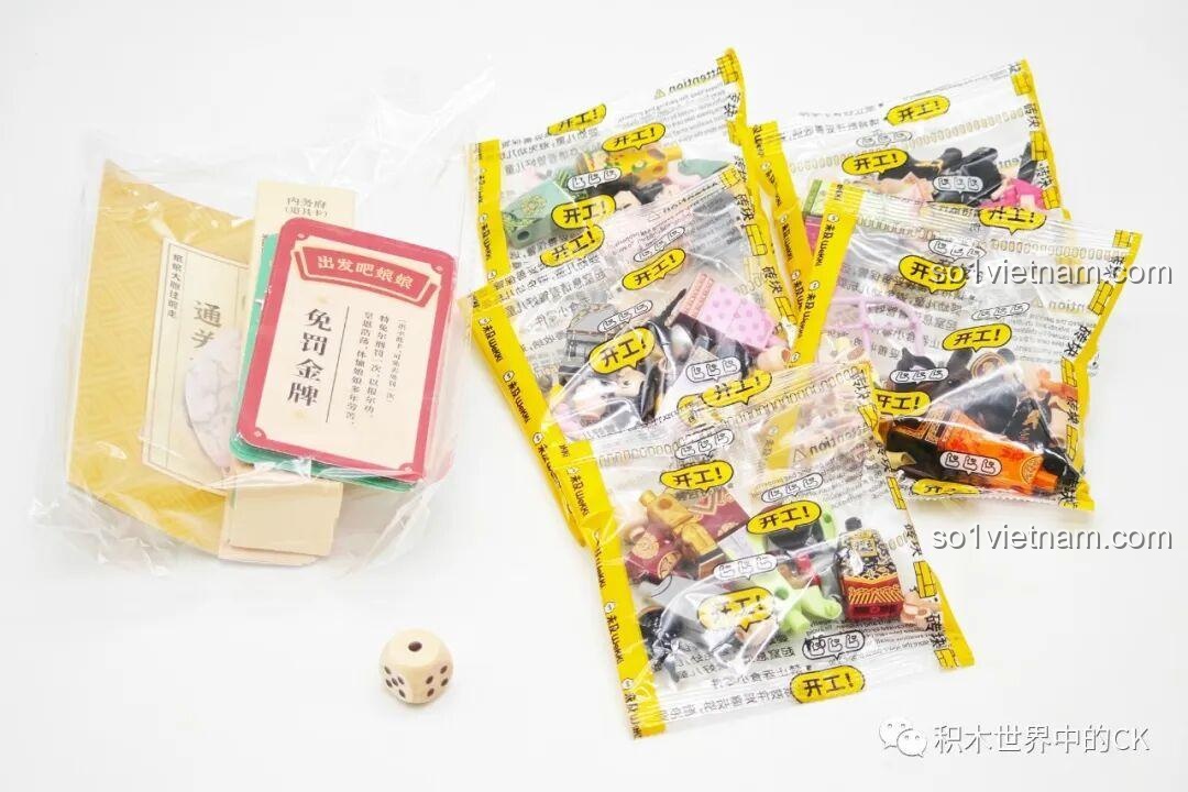 Phụ kiện board game đi kèm bộ lắp ghép xếp hình Chân Hoàn Truyện 518001.