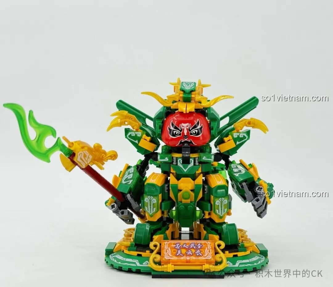 Robot gấu trúc ZHEGAO Quan Vũ tư thế đứng