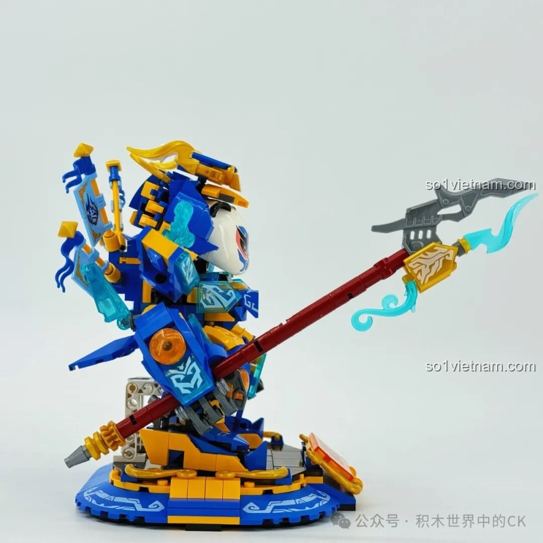 Robot gấu trúc ZHEGAO Quan Vũ tư thế uy lực