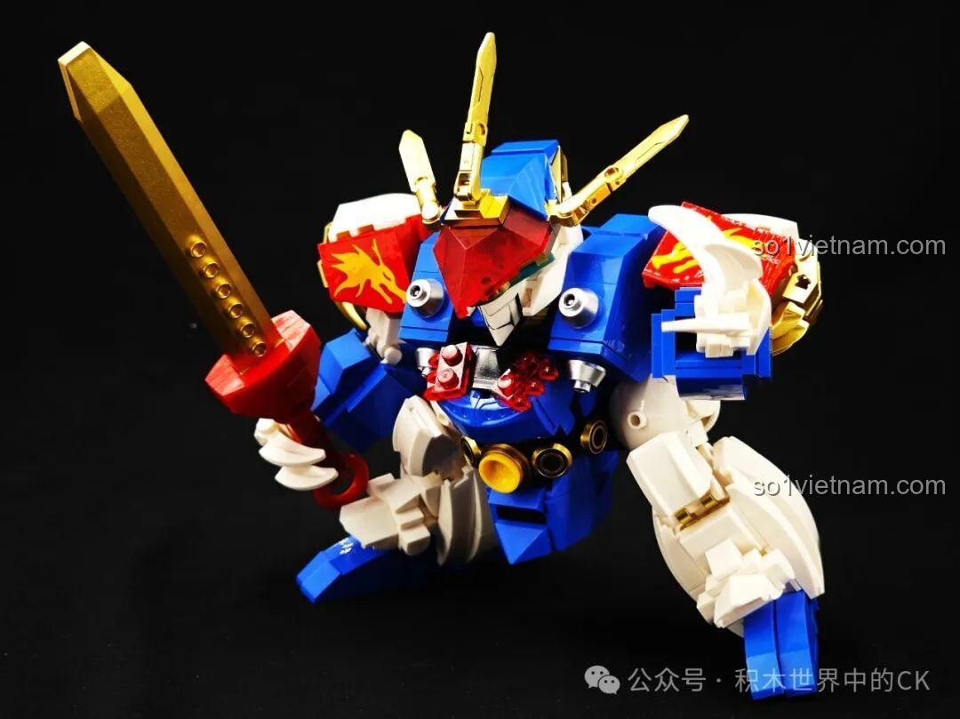 Robot Rồng Thần RyuJinMaru JIESTAR 58205 trong tư thế uyển chuyển