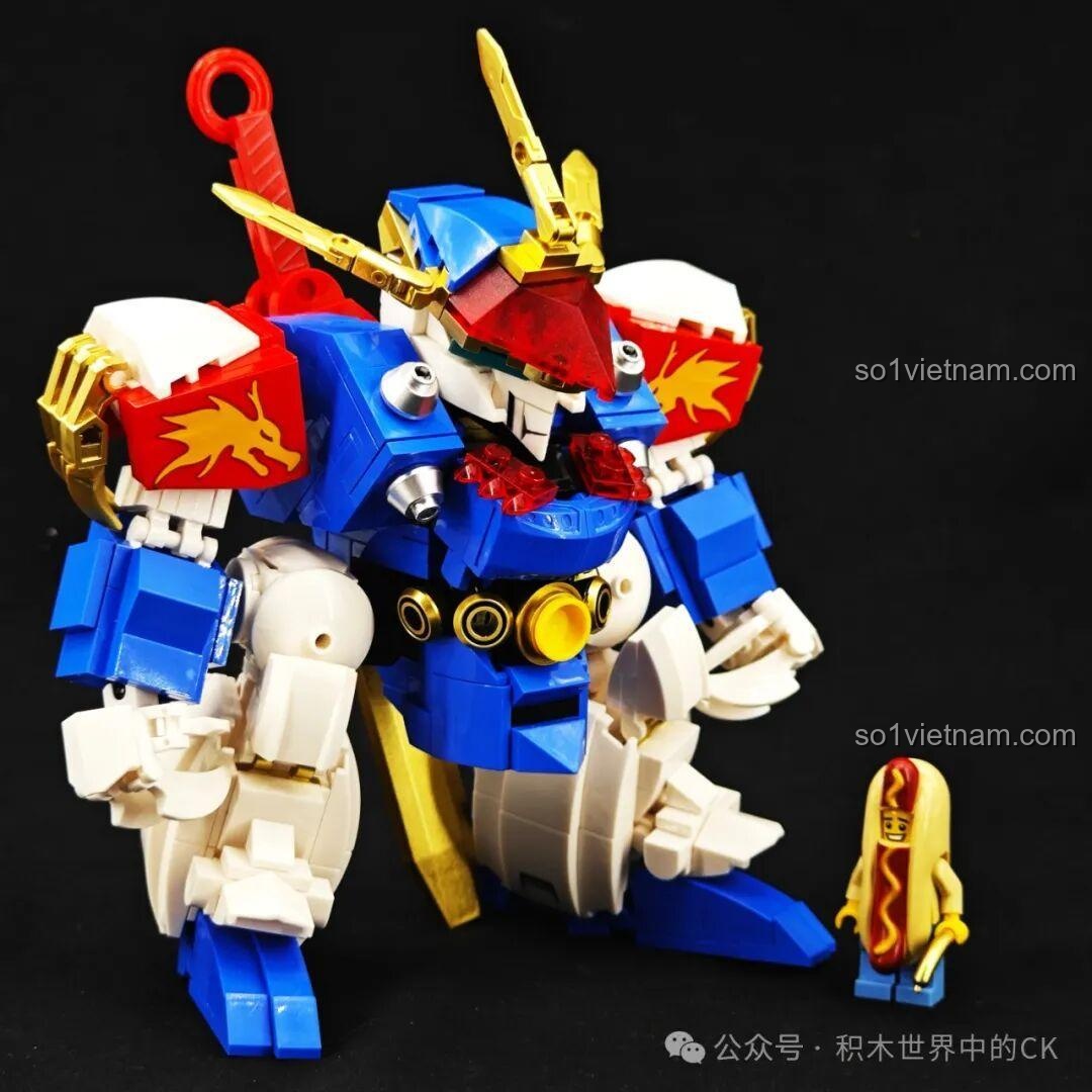 Robot Rồng Thần RyuJinMaru JIESTAR 58205 trong tư thế uyển chuyển