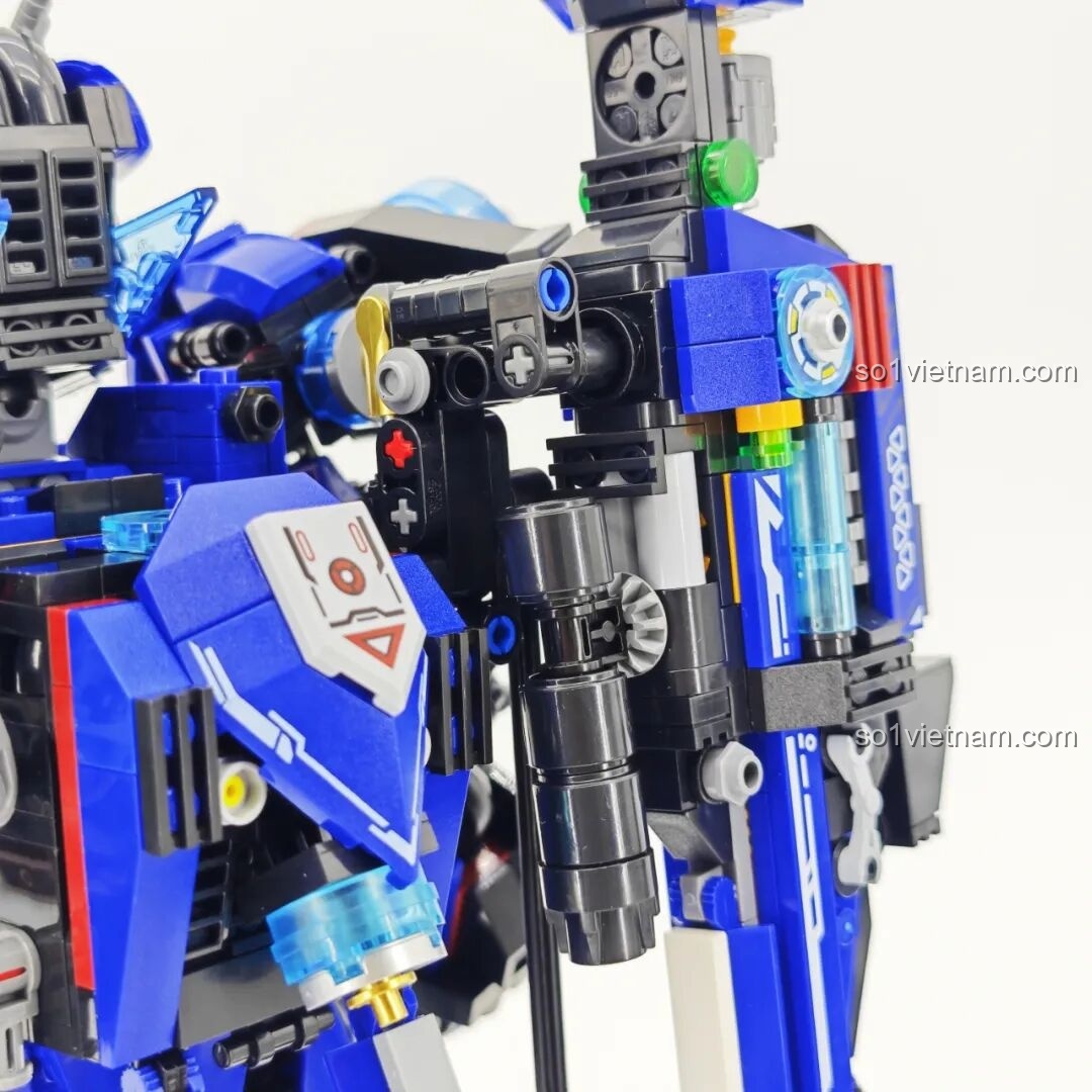 Robot Xạ Thủ Thần Súng Keeppley 23102 trong tư thế quỳ gối, cầm súng bắn tỉa.
