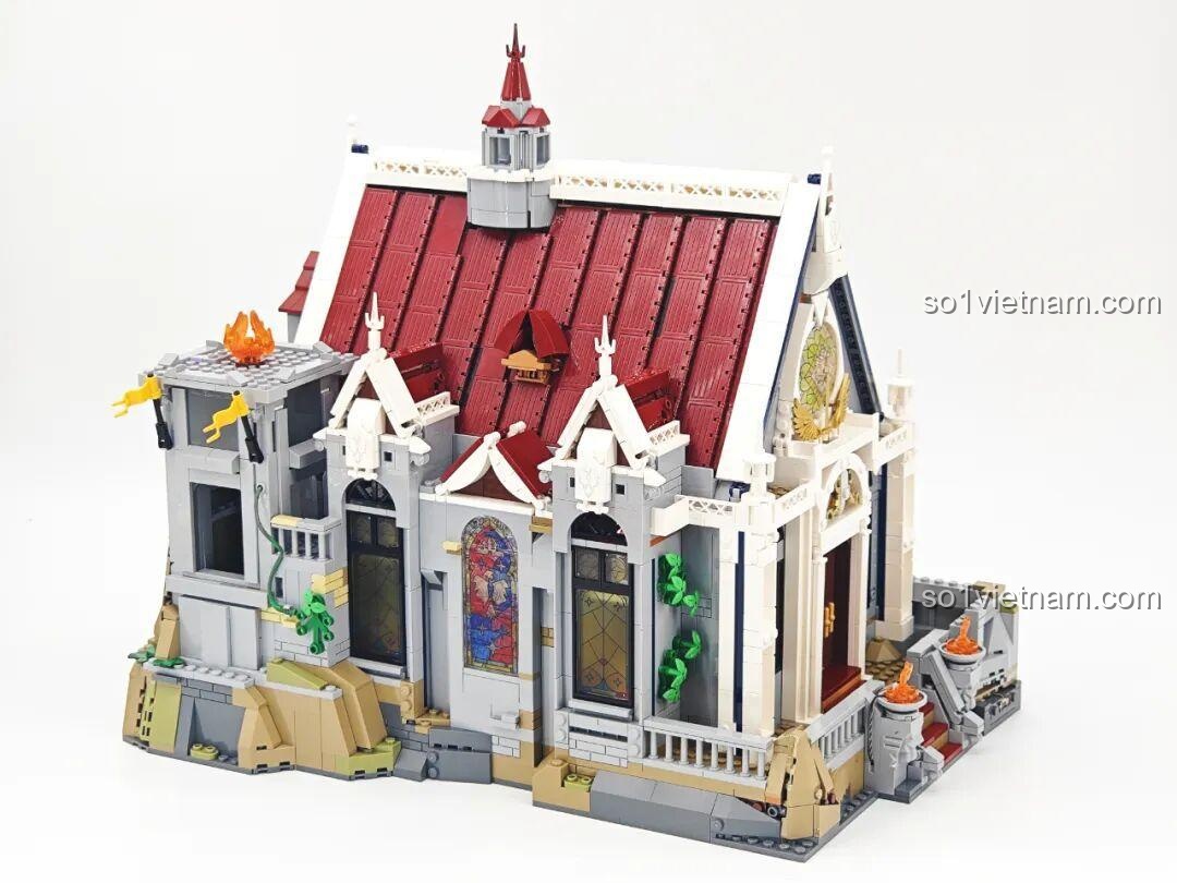 Sảnh Tiệc Hoàng Gia Lumibricks L9071 đã hoàn thiện phần ngoại cảnh, nhìn từ phía sau.