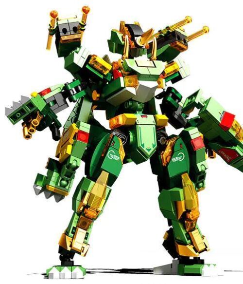 Robot khủng long biến hình SEMBO 103392 Jungle Guardian - Đồ chơi lắp ghép cho bé trai 6 tuổi