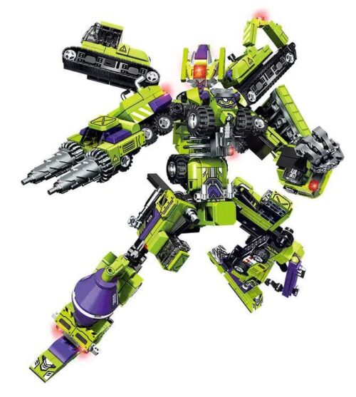 SEMBO 104000-104007 Robot biến hình 8 trong 1, bộ lắp ghép xe công trình, đồ chơi giáo dục cho bé trai 6 tuổi, giá tốt