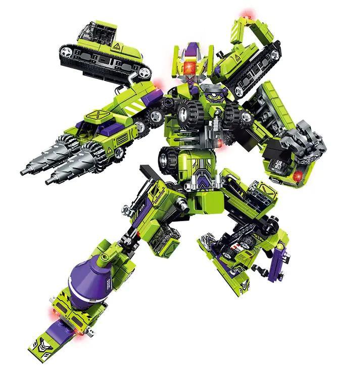 SEMBO 104003 Robot biến hình 8 trong 1, Robot công trình, Đồ chơi lắp ghép cho bé trai 6 tuổi, Giá tốt