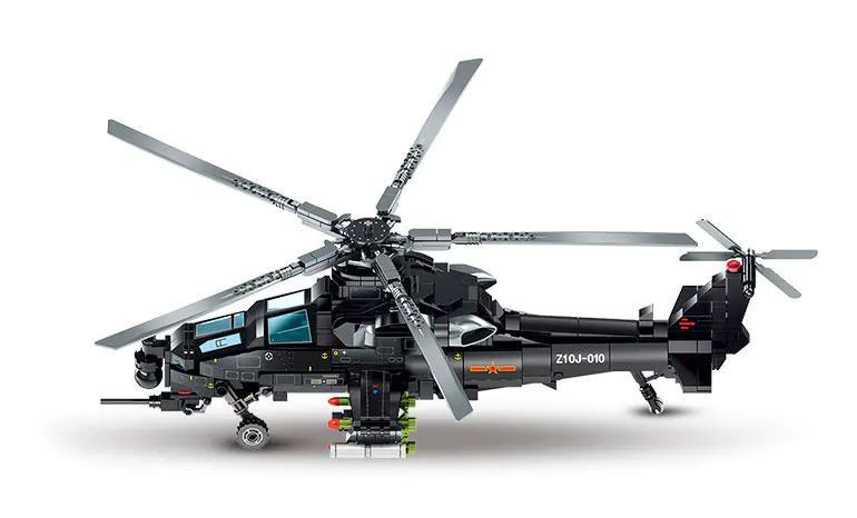 SEMBO 202230 Trực thăng Tấn công Vũ trang WZ-10 Mô hình Lắp ghép
