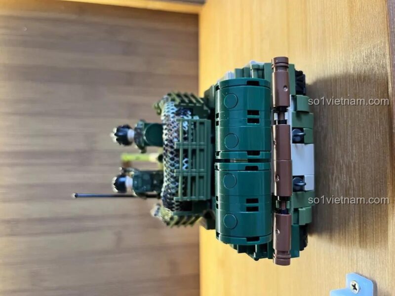 SEMBO 203166 Xe tăng ZTZ-59D lắp ráp nhìn từ bên phải, bộ đồ chơi quân sự cho bé trai 6 tuổi, có thể bắn đạn nhựa, tháp pháo xoay, giá tốt