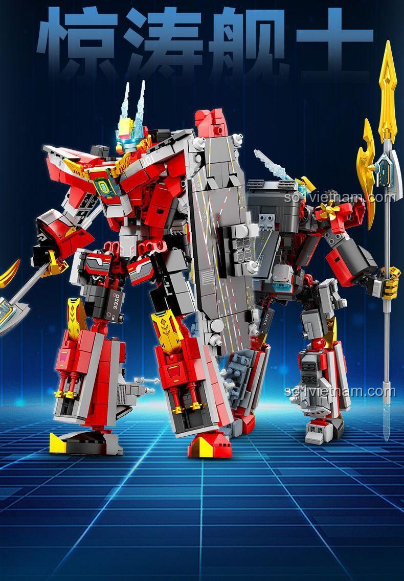 SEMBO 208031 Robot chiến đấu "Kình Ngư" - tư thế chiến đấu