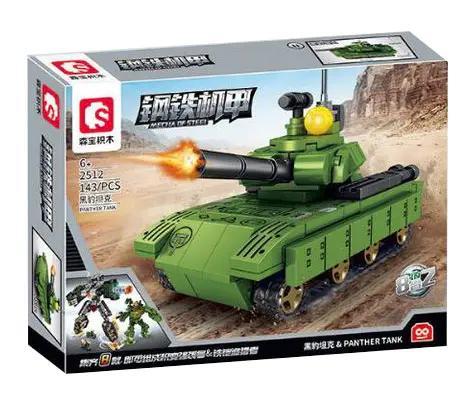 SEMBO 2512 Xe tăng Mecha Of Steel bộ đồ chơi mô hình chiến hạm thép cho bé trai 6 tuổi