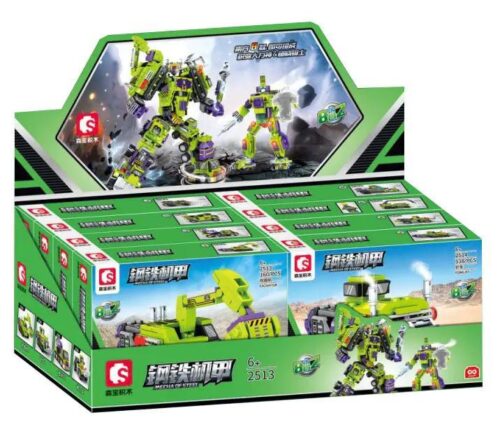SEMBO 2518 Siêu Robot Khủng Long Máy Xúc - Bộ đồ chơi lắp ráp robot biến hình cho bé trai 6 tuổi