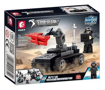 SEMBO 2627 Trực thăng Cảnh sát Z-9 bộ đồ chơi lắp ráp cho bé trai 6 tuổi