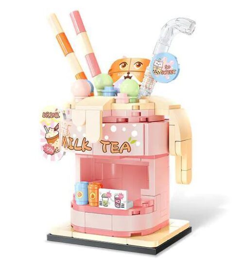 SEMBO 601191 Cửa hàng Trà Sữa Mật Ngọt Bộ lắp ghép Mô hình quán trà sữa dễ thương cho bé gái 6 tuổi 169 chi tiết