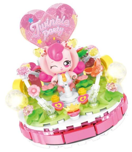 SEMBO 616218 Bộ lắp ghép Âm nhạc Twinkle Party, Búp bê biểu diễn, Sân khấu âm nhạc lung linh, Đồ chơi sáng tạo cho bé gái 6 tuổi, Giá tốt