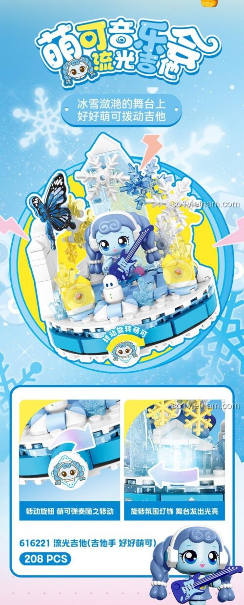 SEMBO 616221 Mô Hình "Lưu Quang" Hộp Sản Phẩm Đồ Chơi Lắp Ghép Cho Bé Gái 6 Tuổi