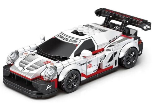 SEMBO 714017 Siêu xe Porsche 911 bộ đồ chơi lắp ráp tốc độ đỉnh cao cho bé trai 6 tuổi