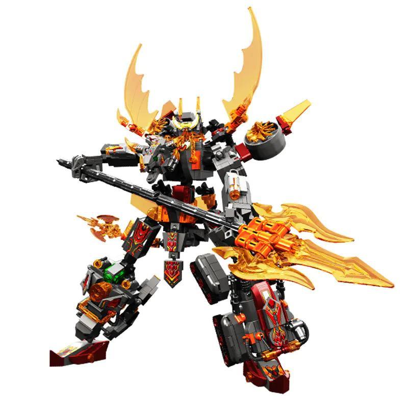 SEMBO 103364 Mecha Of Steel Lữ Bố Dung Nham Robot Chiến Đấu