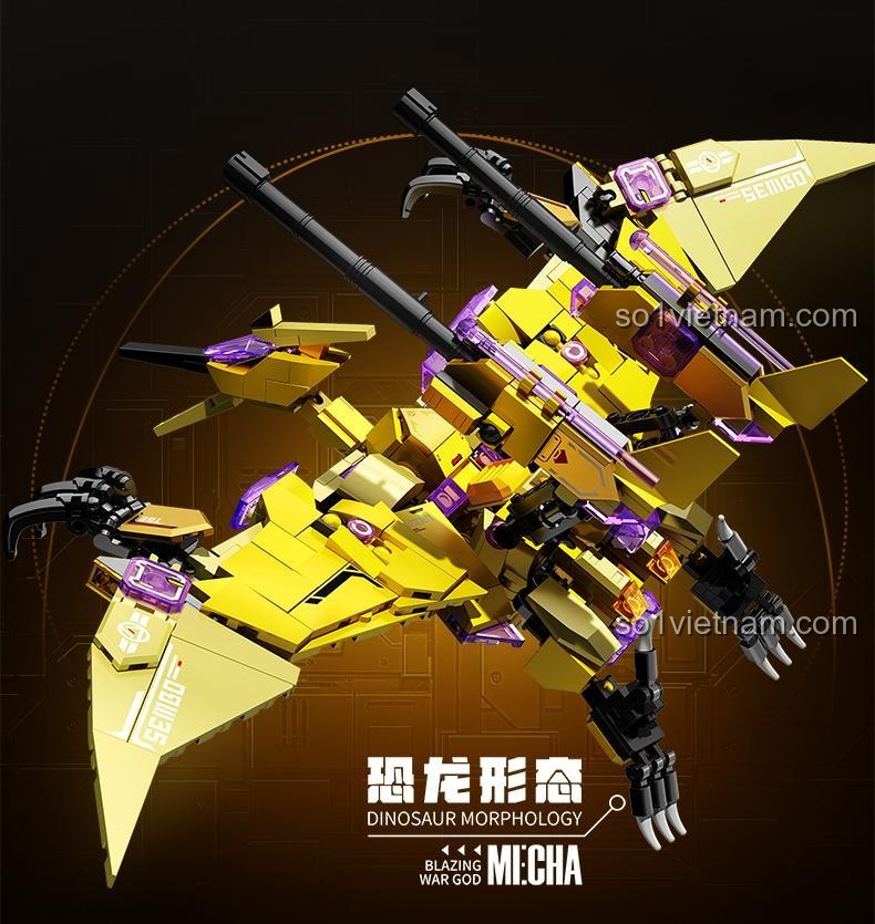 SEMBO 103391 Mô hình khủng long với vũ khí