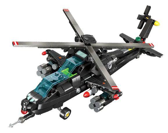 bộ lắp ghép Trực thăng vũ trang đồ chơi mô hình Máy bay quân sự giá tốt cho con trai 6 tuổi