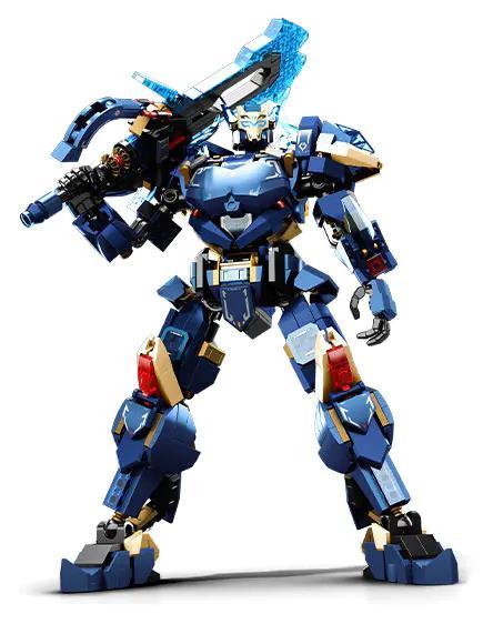 SEMBO 106005 Robot Ma Lực Tứ Thiên Vương Mô hình lắp ráp, đồ chơi robot chiến đấu cho bé trai 6 tuổi, chi tiết cao, màu xanh dương chủ đạo, vũ khí ấn tượng