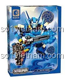 Hộp đựng bộ lắp ghép Robot Ma Lễ Thanh SEMBO 106069 - đồ chơi robot chiến binh bọc thép cho bé trai 6 tuổi, 352 mảnh ghép