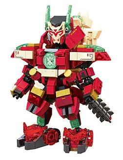 SEMBO 106071 Robot Ma Lễ Thọ bộ lắp ghép, Robot chiến đấu đỏ rực, 339 mảnh ghép, Tương thích LEGO®, Cho bé 6 tuổi