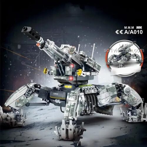 Hình ảnh chi tiết đồ chơi mô hình Sembo Robot Nhện Chiến Đấu 107505, một lựa chọn chất lượng cao thay thế LEGO®.