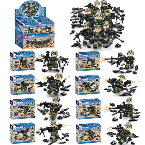 SEMBO 1384 Bộ Lắp Ghép Quân Đội Đặc Nhiệm Sắt Máu - Hộp sản phẩm