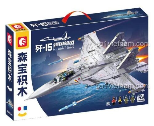 SEMBO 202190 Máy bay chiến đấu J-15 Lắp ráp Hộp sản phẩm
