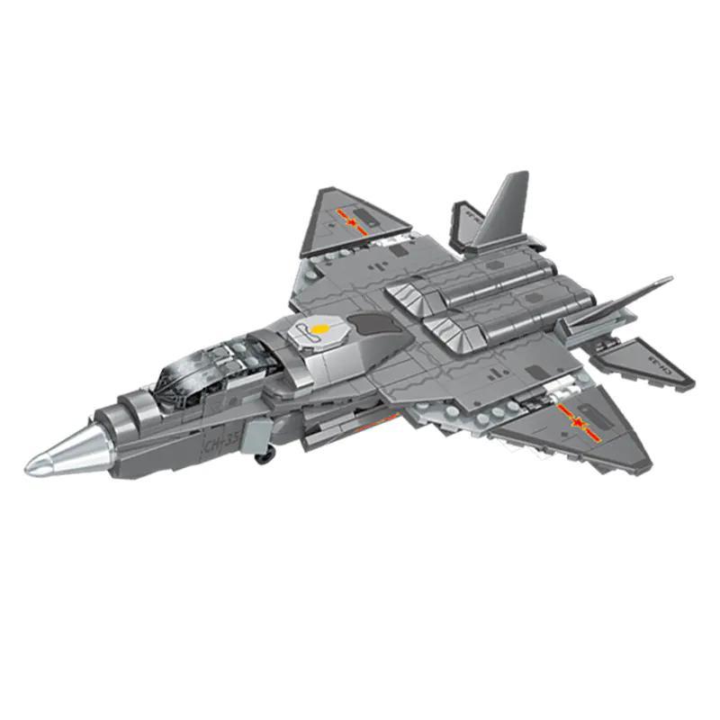 SEMBO 202193 J-35 Máy bay chiến đấu tàng hình - Mô hình máy bay chiến đấu tàng hình 4 trong 1