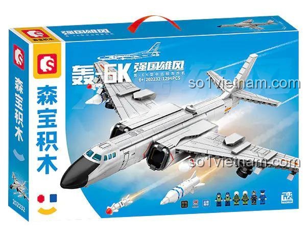 SEMBO 202232 Máy bay ném bom H-6K Hộp sản phẩm