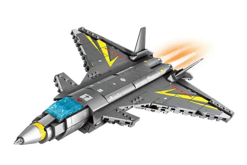 SEMBO 202250 Máy bay chiến đấu tàng hình J-20 bộ lắp ghép 669 Mảnh