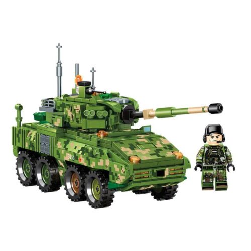 SEMBO 203154 Xe bọc thép tấn công với minifigure, bộ đồ chơi quân sự cho bé trai 6 tuổi, lắp ráp 8 mẫu xe, chất lượng cao, giá tốt