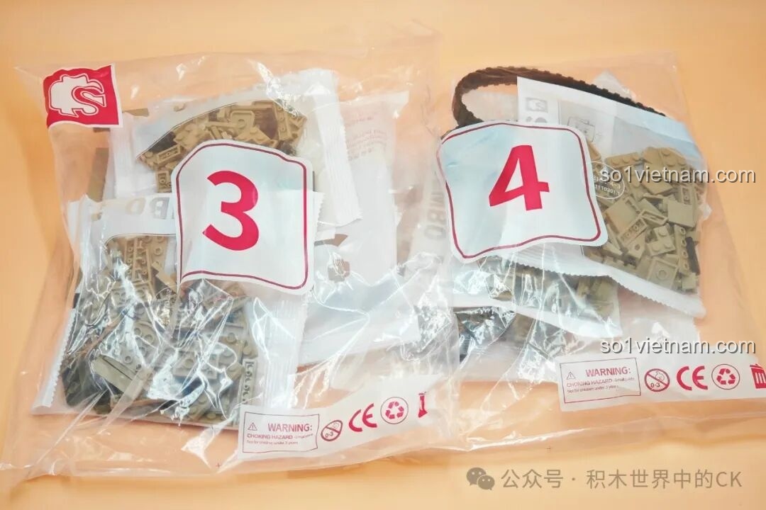 Các túi chi tiết cho giai đoạn 3 và 4 của bộ SEMBO 203164