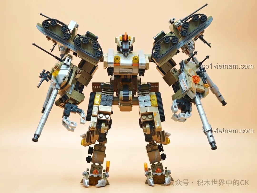 Robot Mecha Ám Nguyên SEMBO 203170 đứng thẳng, đối diện người xem, khoe toàn bộ thiết kế.