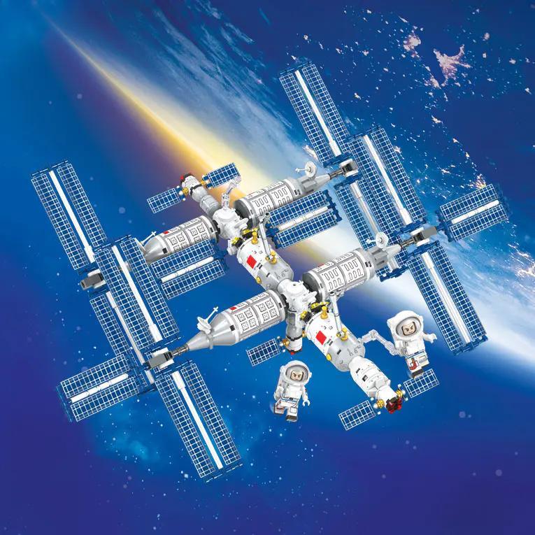 bộ lắp ghép Trạm Không Gian SEMBO 203354, đồ chơi mô hình Trạm Vũ Trụ cho bé trai 8 tuổi, giá tốt