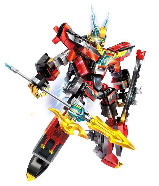 Bộ đồ chơi Robot Biến Hình Chiến Hạm Sóng Thần SEMBO 208041, mô hình robot chiến hạm 4in1 với khớp cầu linh hoạt, đồ chơi lắp ráp cho bé trai 6 tuổi giá tốt