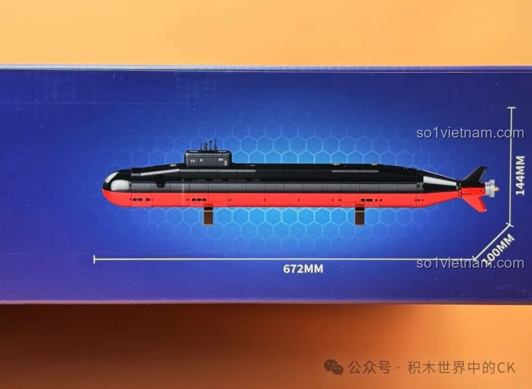 Kích thước Tàu Ngầm Hạt Nhân SEMBO 208043