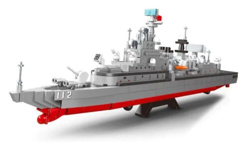 Bộ lắp ghép Tàu khu trục Harbin SEMBO 208047, mô hình tàu chiến Harbin 610 mảnh màu xám đỏ, đồ chơi mô hình giá tốt cho bé trai 6 tuổi, kích thích tư duy sáng tạo.