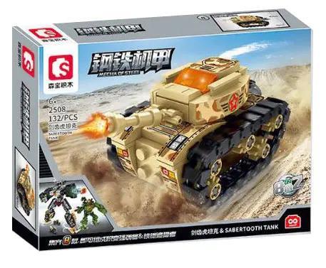 Hộp đồ chơi lắp ghép SEMBO 2508 Xe tăng Mecha Of Steel