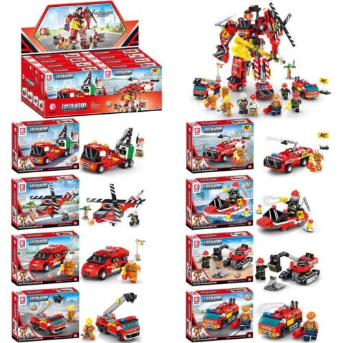 Hộp sản phẩm SEMBO 2537 Mecha Of Steel: Liệt Diễm Thủ Hộ Giả